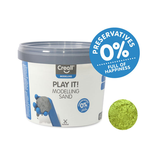 Creall play it speelzand geel, 750gr.