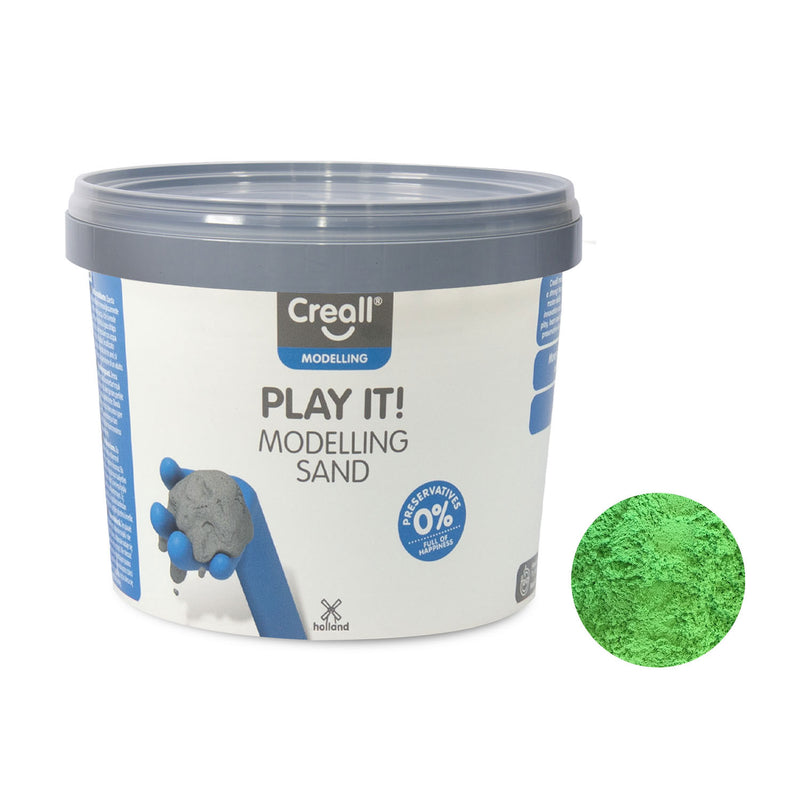 Afbeelding laden in galerijviewer, Creall play it speelzand groen, 750gr.
