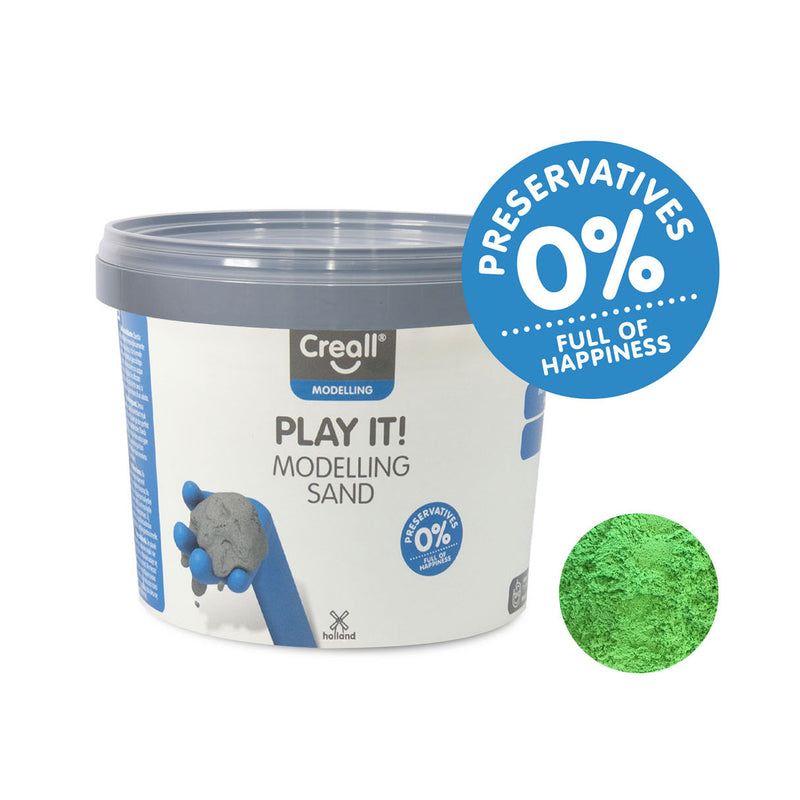 Afbeelding laden in galerijviewer, Creall play it speelzand groen, 750gr.
