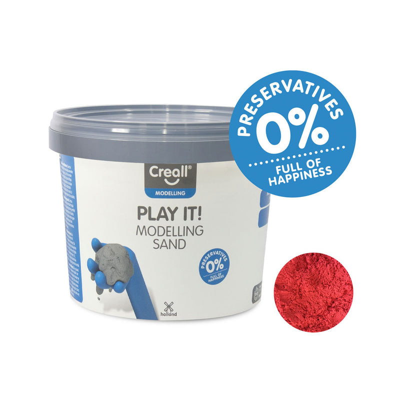 Afbeelding laden in galerijviewer, Creall play it speelzand rood, 750gr.
