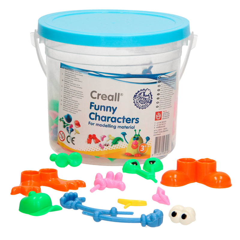 Afbeelding laden in galerijviewer, Creall funny characters klei accessoires, 130dlg
