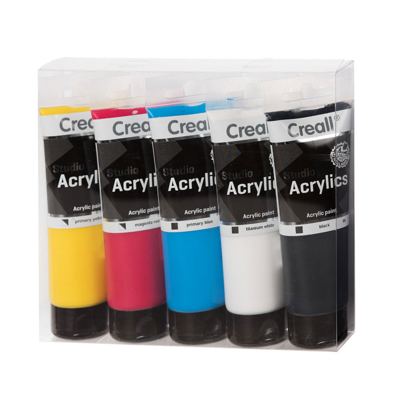 Afbeelding laden in galerijviewer, Creall https: www.cchobby.nl -studio-acrylverf-diverse-kleuren-5x120-ml-1-doos
