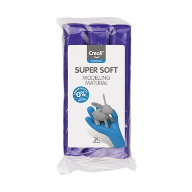 Creall supersoft klei conserveringsvrij paars - 500gr.