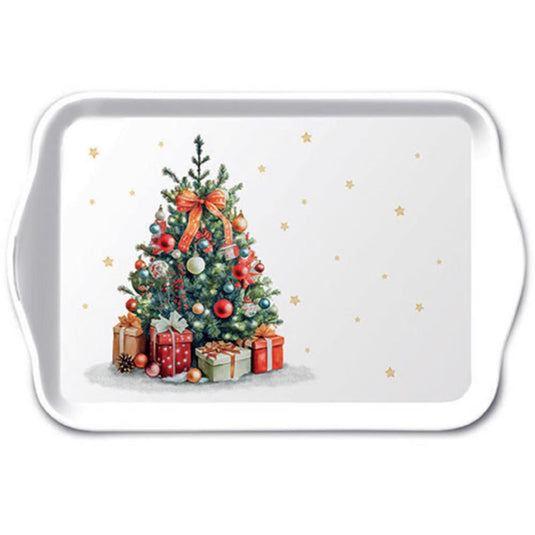 Ambiente dienblad melamine 13x21cm decorated christmas tree
