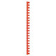 Bindruggen gbc plastic a4 16mm rood capaciteit 145vel
