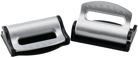 Hp gurtentspanner safety belt stopper pair, black silver