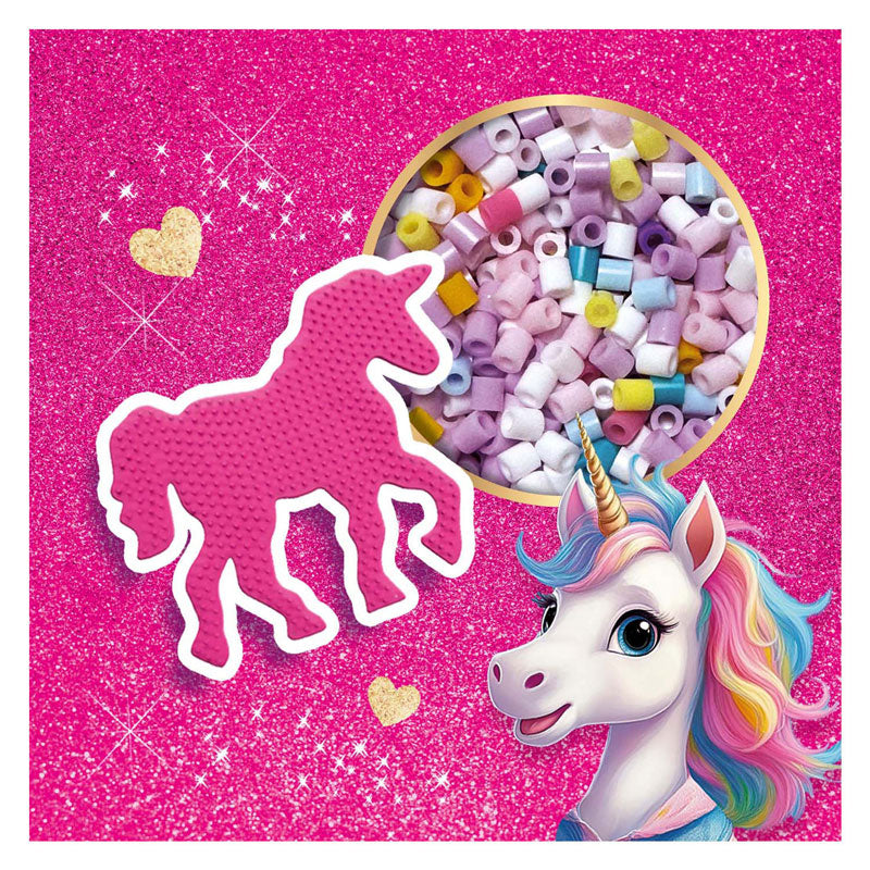 Afbeelding laden in galerijviewer, Ses unicorn - strijkkralen
