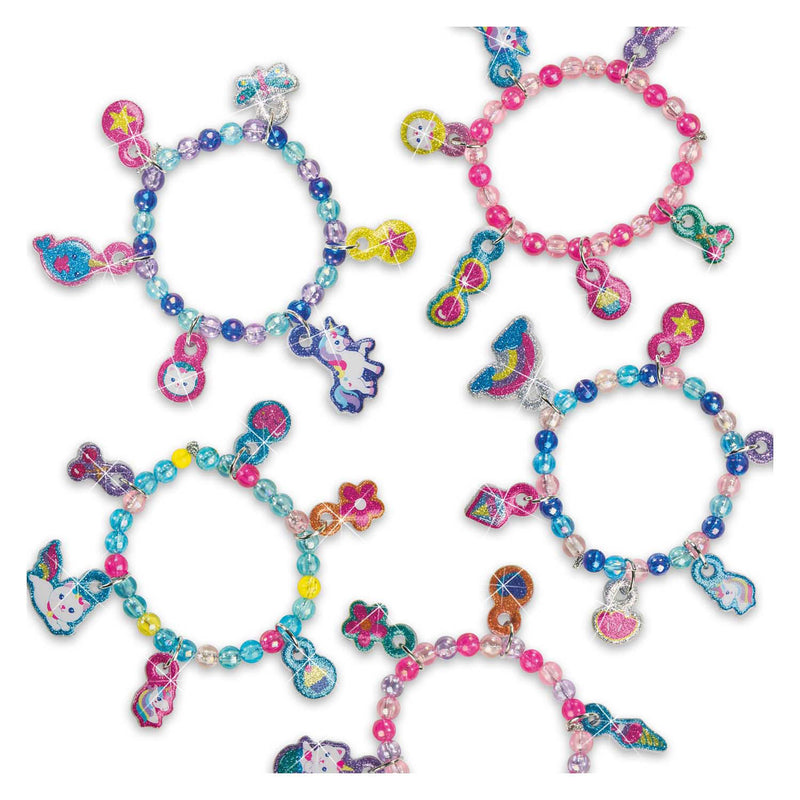 Afbeelding laden in galerijviewer, Ses puffy glitter sticker armbanden
