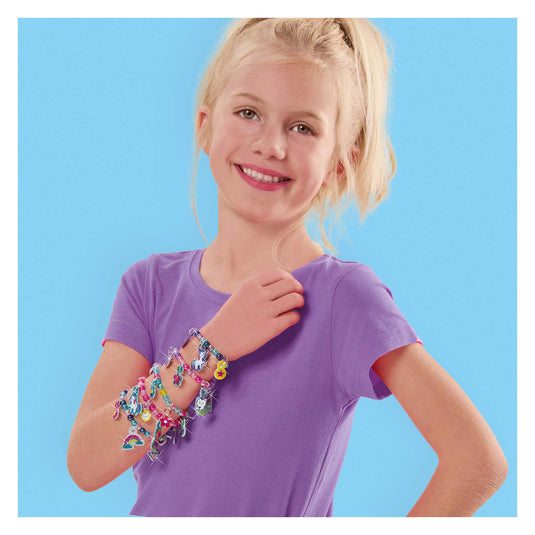 Ses puffy glitter sticker armbanden