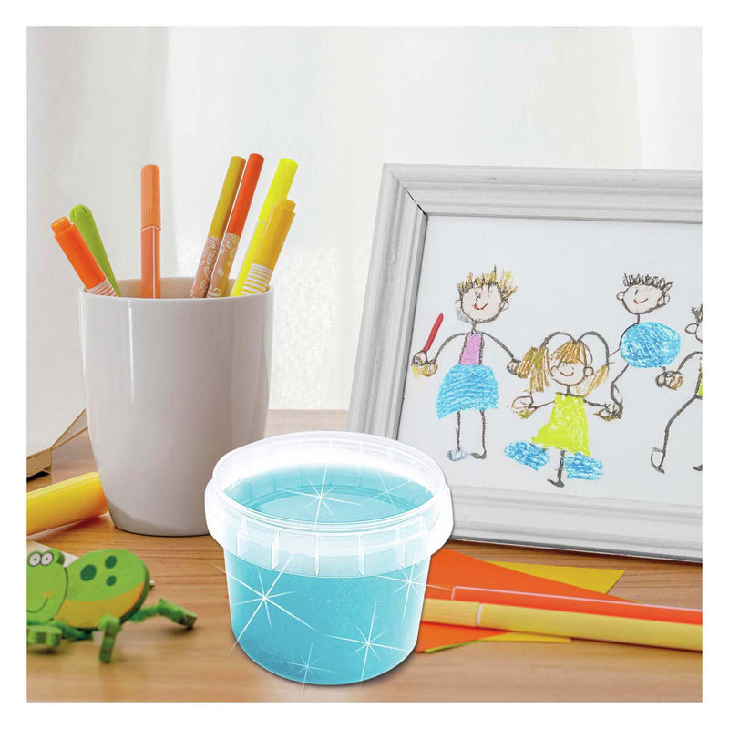 Afbeelding laden in galerijviewer, Ses slime - blauw glitter 140g
