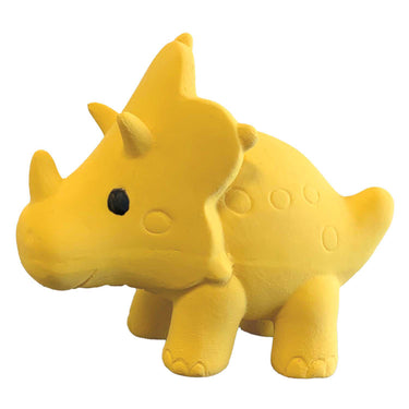 Ses bad triceratops - 100% natuurlijk rubber