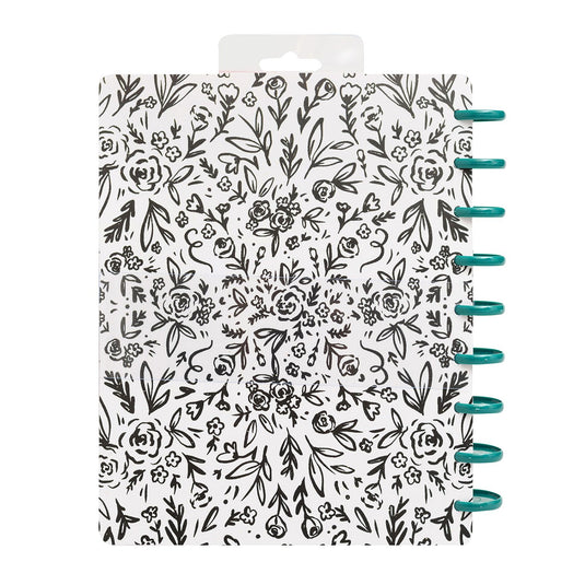 Crate paper • day-to-day dashboard planner black and white floral