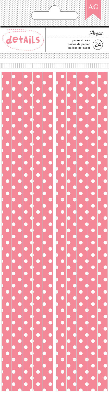American crafts • paper straws 4 parfait dot