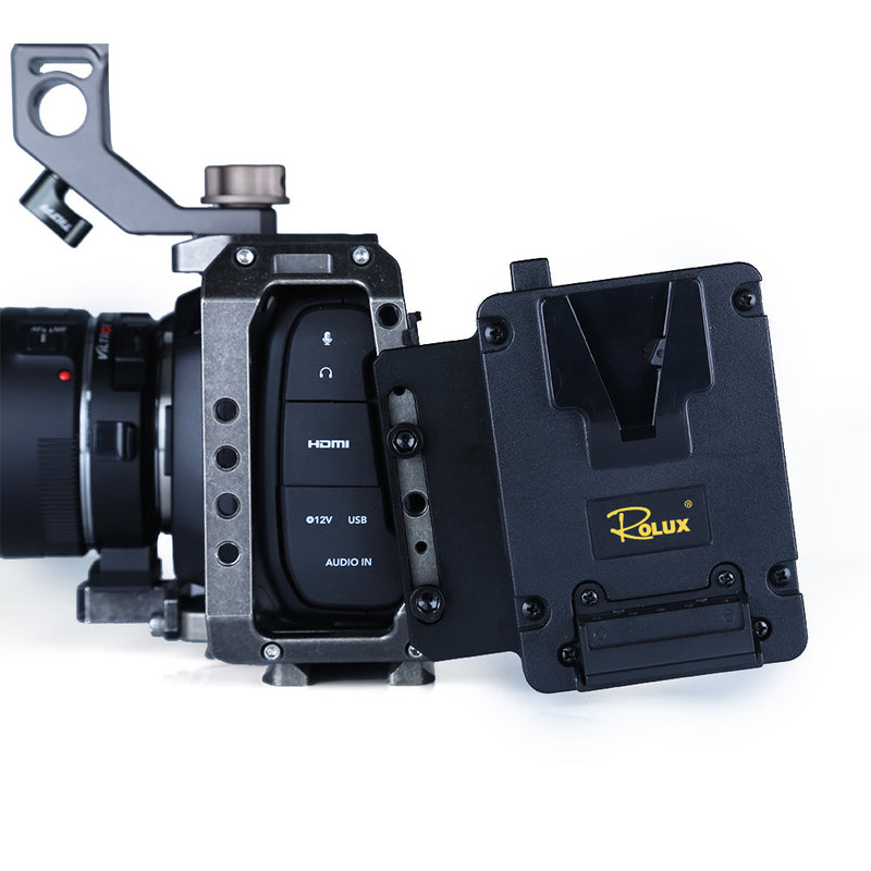 Afbeelding laden in galerijviewer, Rolux mini v-mount battery plate rl-ac12s

