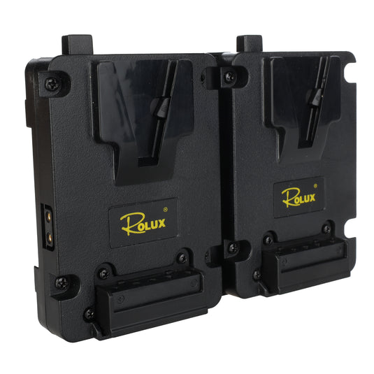 Rolux duo mini v-mount battery plate rl-ac16s