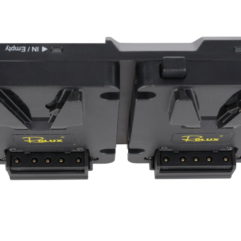 Afbeelding laden in galerijviewer, Rolux duo mini v-mount battery plate rl-ac16s
