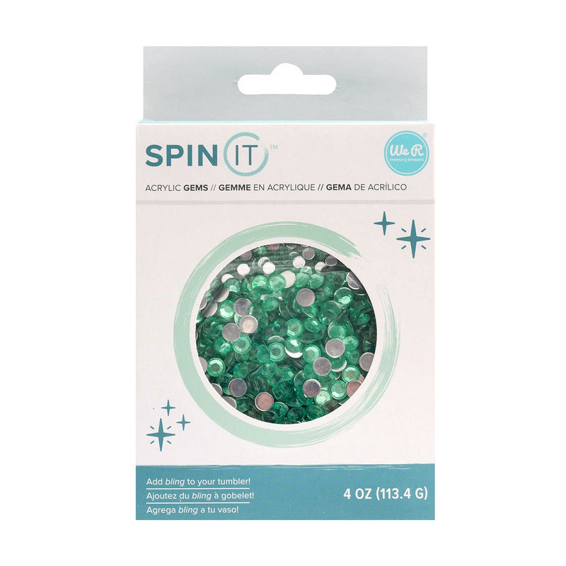 Afbeelding laden in galerijviewer, We r makers • spin it rhinestone mint
