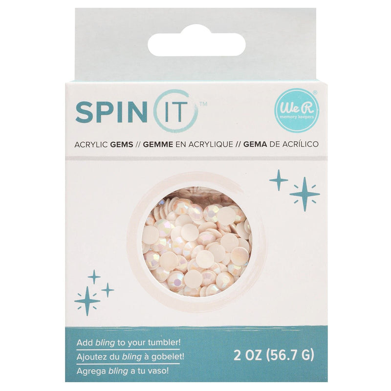 Afbeelding laden in galerijviewer, We r makers • spin it rhinestone white
