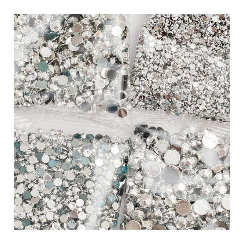 Afbeelding laden in galerijviewer, We r makers • spin it rhinestone silver
