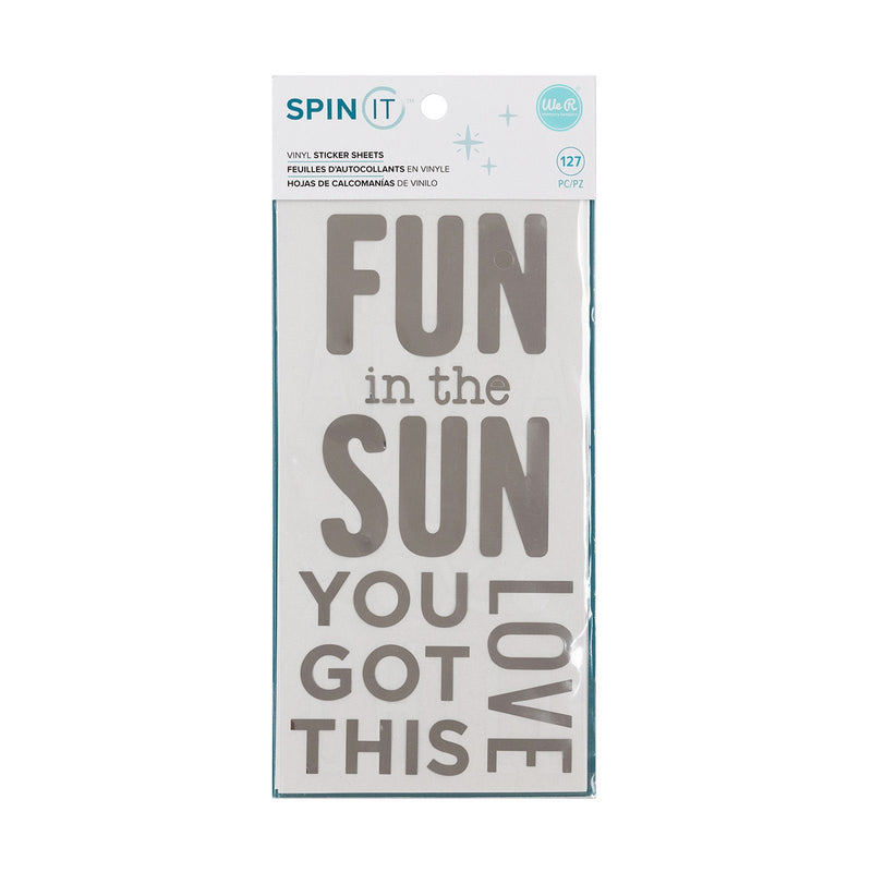 Afbeelding laden in galerijviewer, We r makers • spin it vinyl stickers phrases
