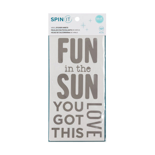We r makers • spin it vinyl stickers phrases
