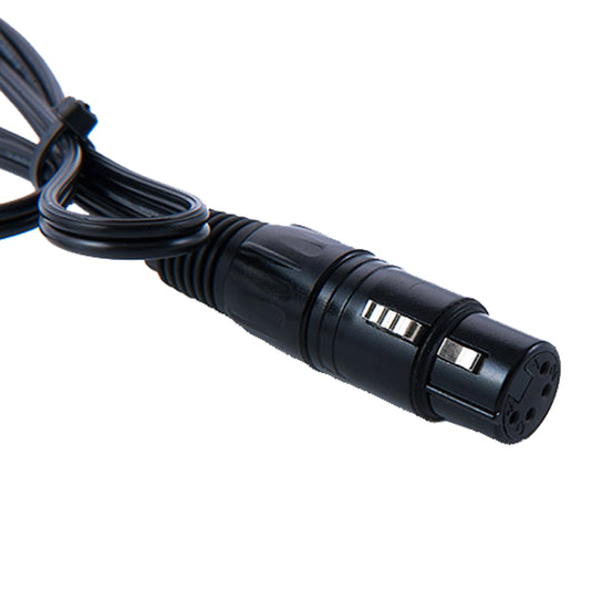 Rolux 4-pins xlr female plug met male d-tap rl-c3