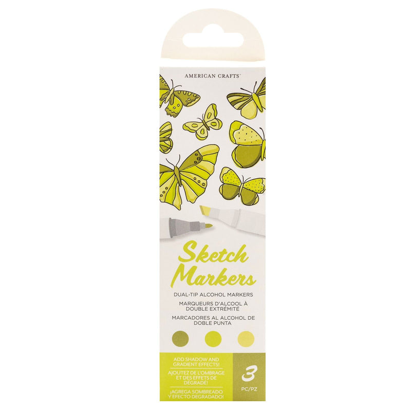 Afbeelding laden in galerijviewer, American crafts • sketch markers dual tip key lime
