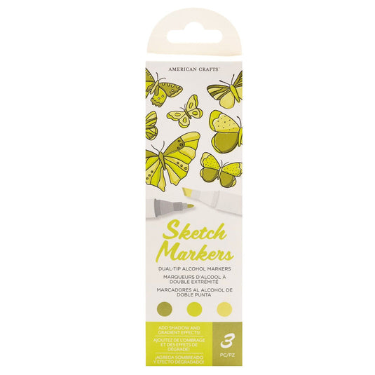 American crafts • sketch markers dual tip key lime