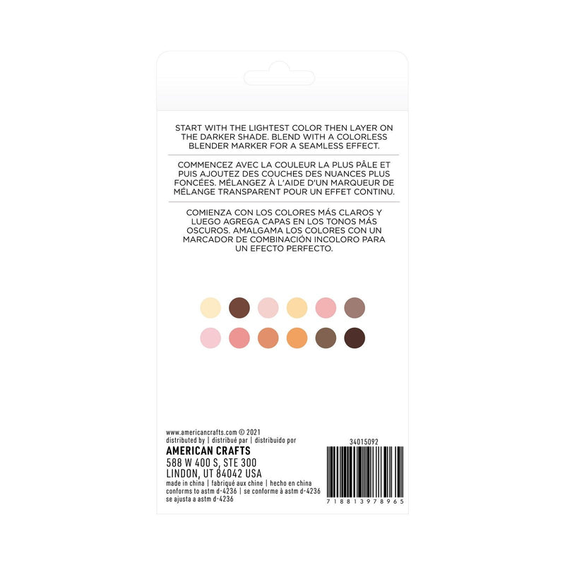 Afbeelding laden in galerijviewer, American crafts • sketch markers dual tip skin tone
