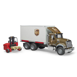 Afbeelding laden in galerijviewer, Bruder 2828 mack granite ups met vorkheftruck
