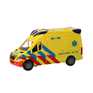 Afbeelding laden in galerijviewer, Rapid wheels ambulance auto met licht en geluid | 2 stuks
