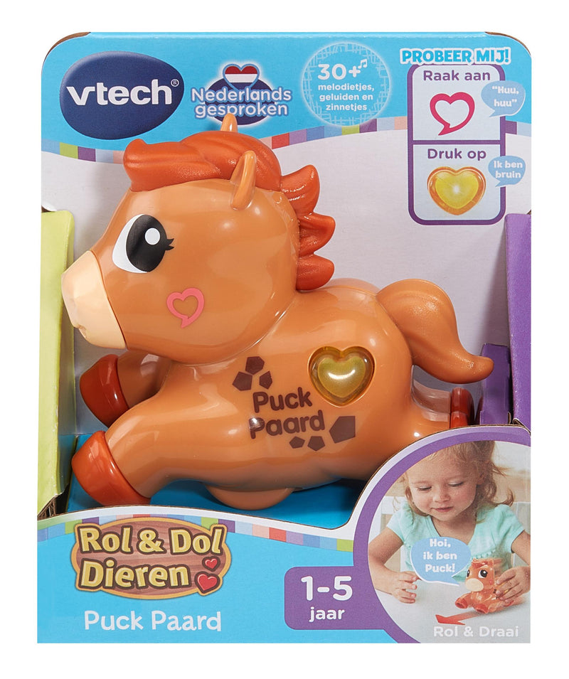 Afbeelding laden in galerijviewer, Vtech rol dol dieren puck paard
