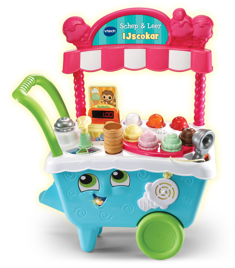 Afbeelding laden in galerijviewer, Vtech schep en leer ijscokar
