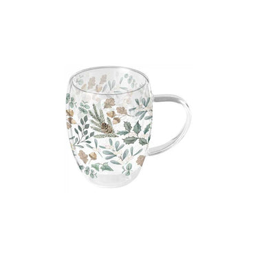 Ambiente dubbelwandig glas 350ml collection of leaves