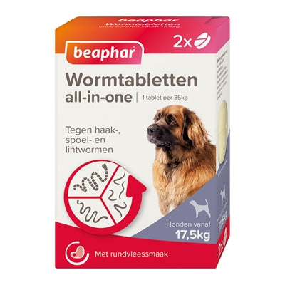 Afbeelding laden in galerijviewer, Beaphar wormtablet all-in-one hond
