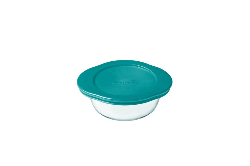 Afbeelding laden in galerijviewer, Pyrex cook store ronde bewaarschaal 14x12x5cm - 350ml - borosilicate glass
