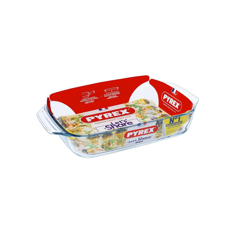Afbeelding laden in galerijviewer, Pyrex irresistible braadslede glas 39x25cm 3,8l
