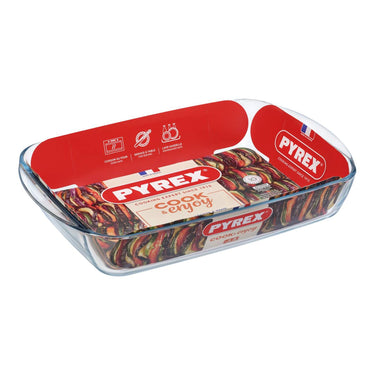 Pyrex essentials rechthoekige ovenschaal 4,5l 40x27x7cm voor 6-8 personen