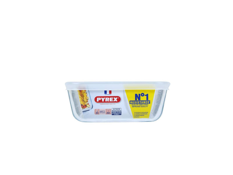 Afbeelding laden in galerijviewer, Pyrex cook and freeze ovenschaal 15x15 cm borosilicaatglas
