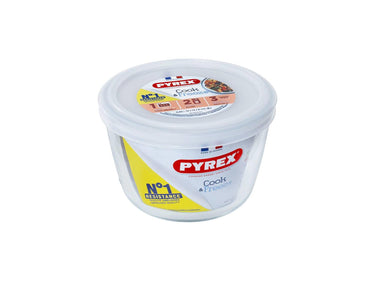 Pyrex ronde schaal 0,6 l (ø 12 cm) met vershouddeksel