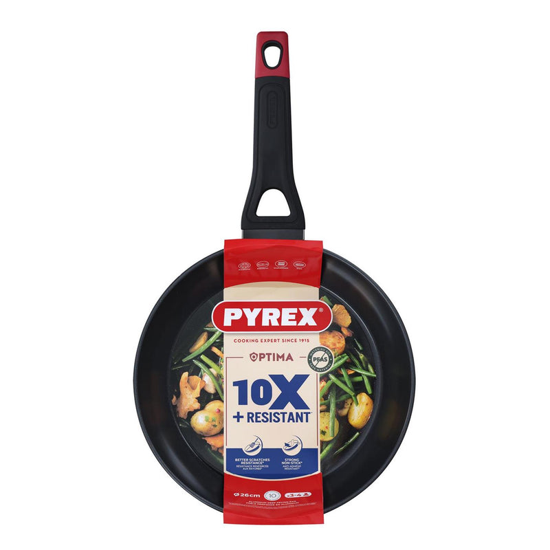 Afbeelding laden in galerijviewer, Pyrex optima+ diepe koekenpan ø26cm 8,7cm diep voor o.a. inductie
