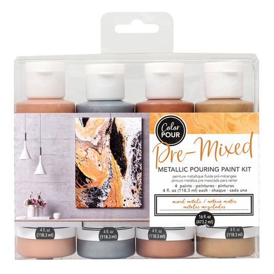Color pour • metalllic painting set