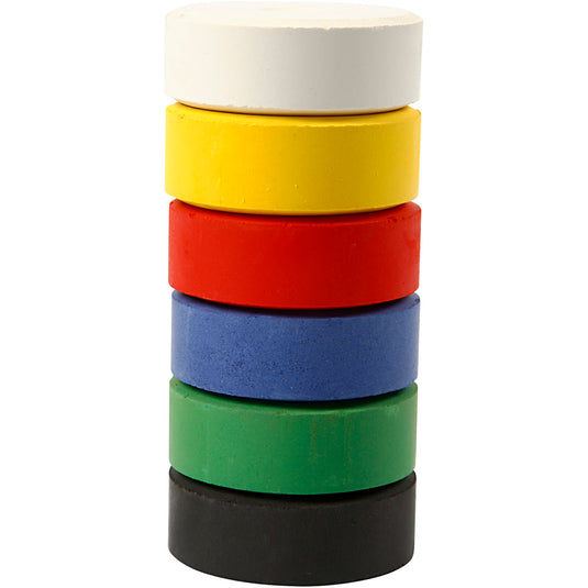 Colortime navulblokken waterverf premium - primaire kleuren, 6st.