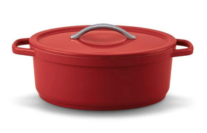 Beka plume braadpan - ø 31 cm - stoofpot - gerecycleerd gietaluminium - extra lichtgewicht - pfas-vrij - 6 l - rood