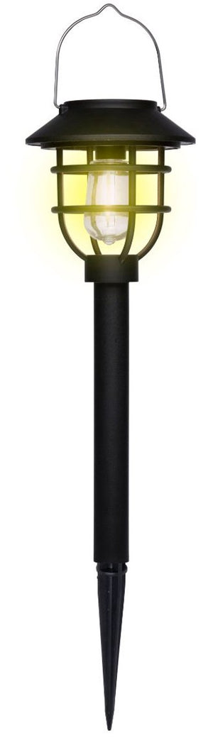 Grundig solar tuinverlichting – solar tuinlamp met lantaarn design – warm wit led – 6-8 uur brandtijd – ip44 – tuinlamp op zonne-energie