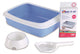 Savic Kitten kattenbak iriz startset blauw wit