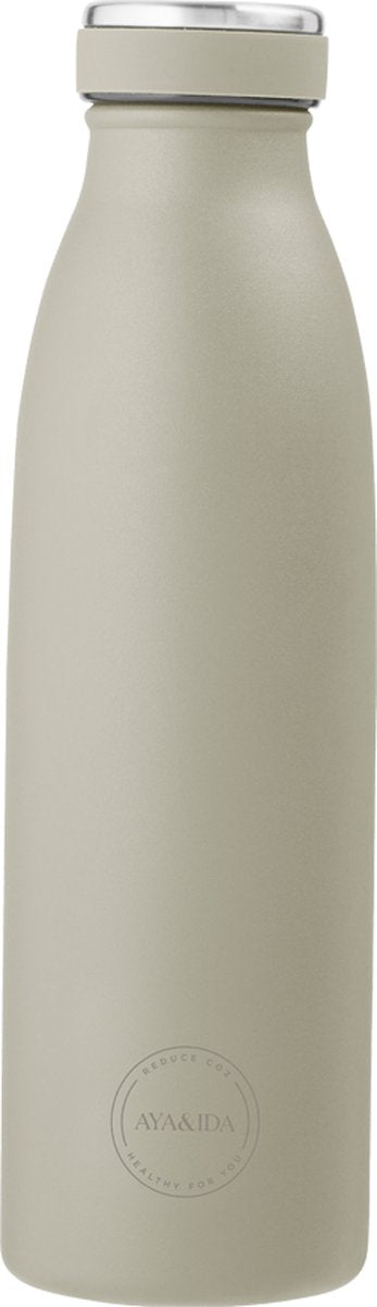 Aya ida - drinking bottle - thermosfles - waterfles - 500ml - eucalyptus