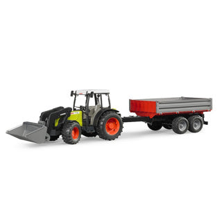 Afbeelding laden in galerijviewer, Bruder - claas nectis 267 f with frontloader and tipping trailer (br2112)
