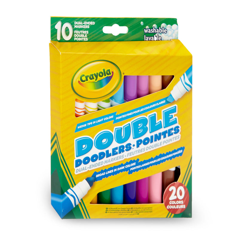 Afbeelding laden in galerijviewer, Crayola dubbelzijdige viltstiften, 10st.
