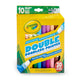 Crayola dubbelzijdige viltstiften, 10st.